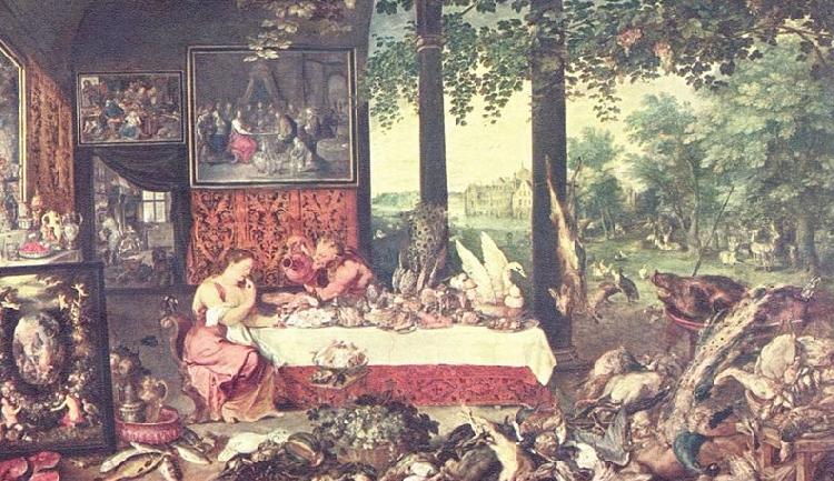 Jan Brueghel Der Geschmackssinn oil painting image